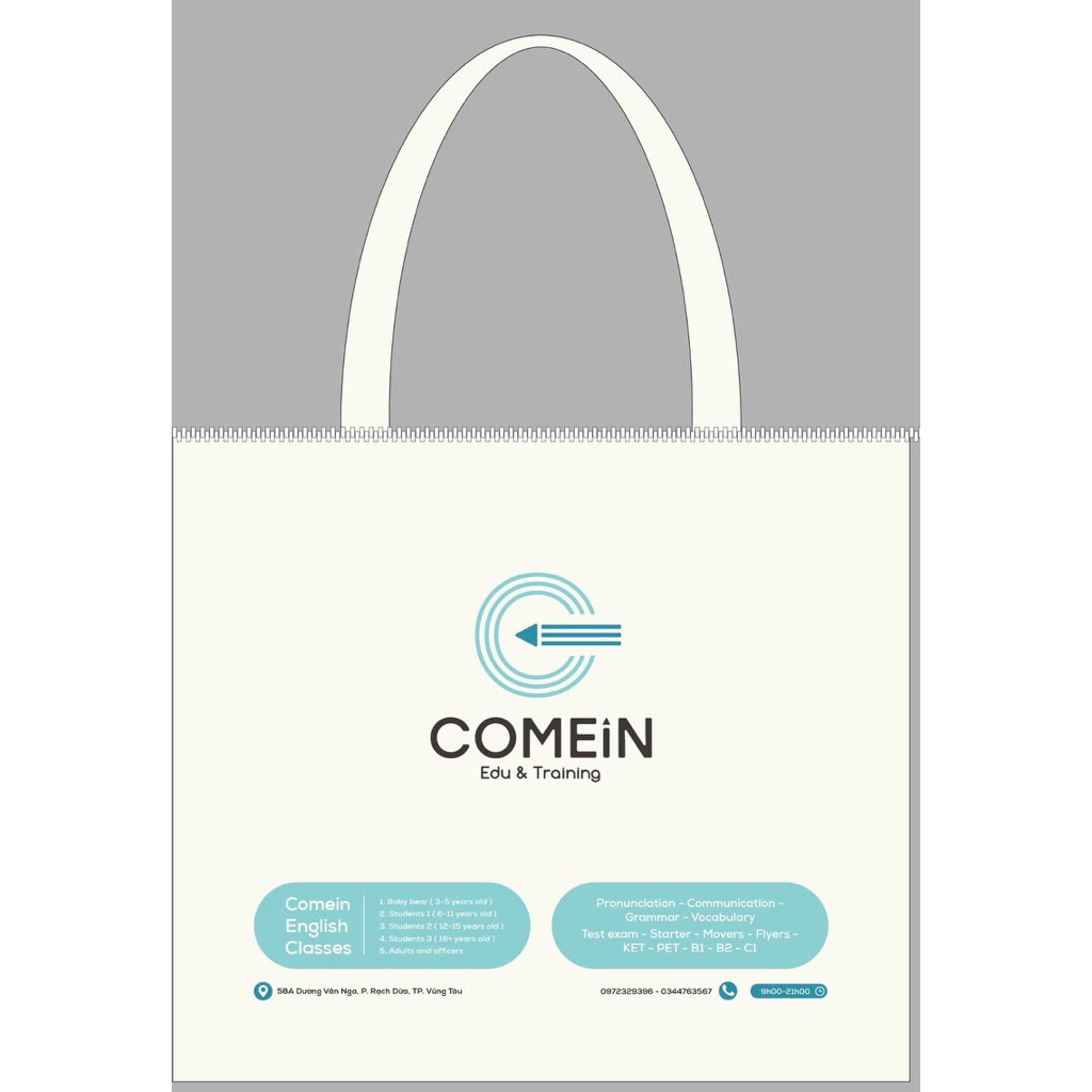 Túi vải Canva Comeinclasses