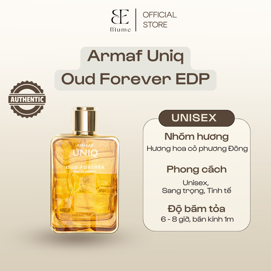 [FULL 100ML] Nước hoa Unisex Úniq Oud Forever EDP mùi sang trọng - Blume Tiệm Nước Hoa