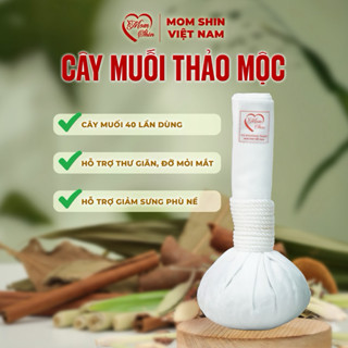  Cây muối chườm mắt thảo dược sau sinh MOM SHIN chườm nóng mắt mũi mặt hơ muối giảm sưng phù nề mắt 