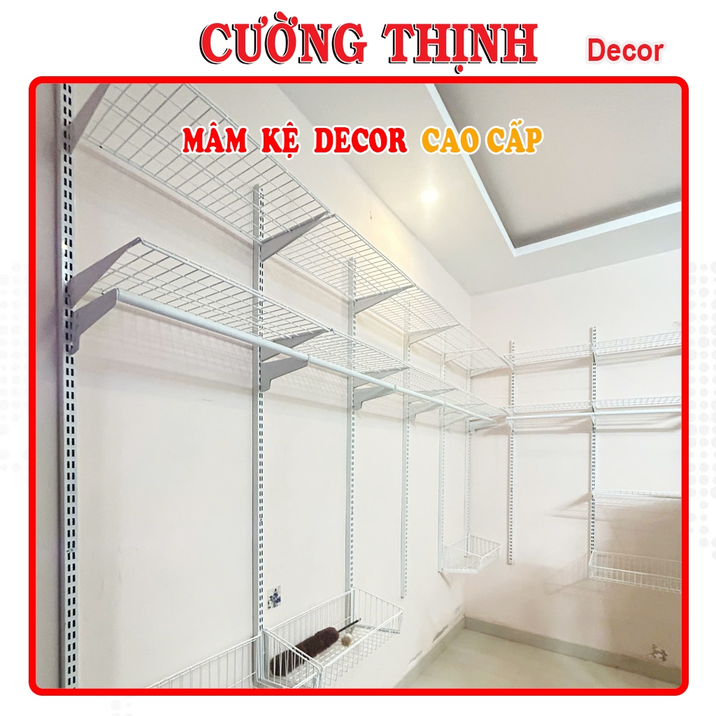 Linh kiện rời cho hệ thống kệ tủ quần áo thông minh CƯỜNG THỊNH Decor