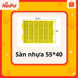  GV Tấm lót sàn chuồng thú cưng  vàng lớn 40x55cm loại 1 nặng 1,45kg  tấm nhựa lót sàn chó mèo 
