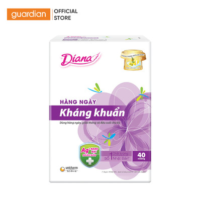 Băng Vệ Sinh Hàng Ngày Sạch Khuẩn Sensi Diana 40 Miếng