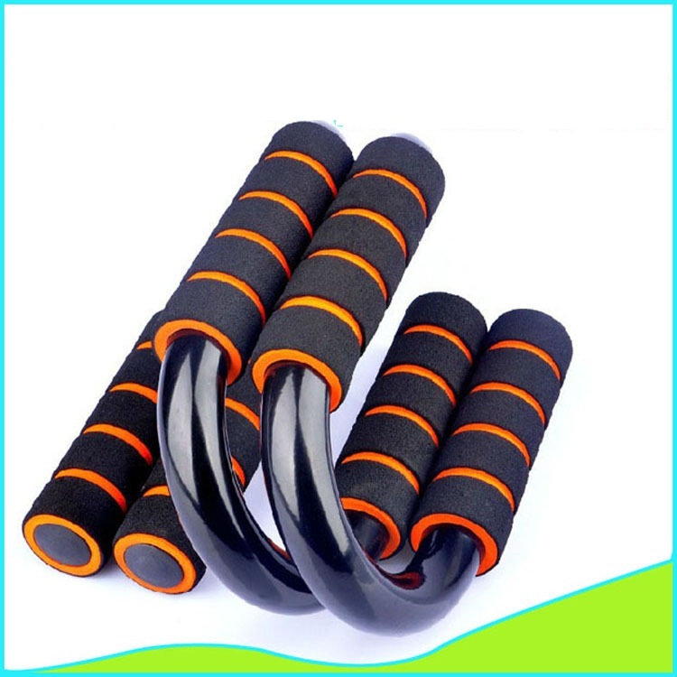 Combo bộ 2 dụng cụ hít đất cao cấp chữ S thép carbon mút tay cầm xốp cao cấp