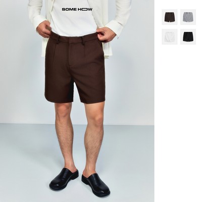  Quần Short Nam Tây Lưng Thun Hidden Button, Chất Vải Cotton Spandex Thoải Mái, QS0118, SOME HOW STORE
