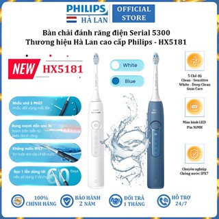  Bàn chải đánh răng điện thương hiệu Hà Lan cao cấp Philips HX5181 Serial 5300 - Bảo Hành 24 Tháng 
