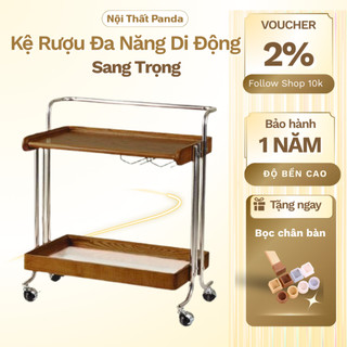  Kệ đựng đồ bằng gỗ anh đào kiểu Nhật bàn gỗ nguyên khối di động cao cấp bàn cà phê phòng khách xe đẩy di động 
