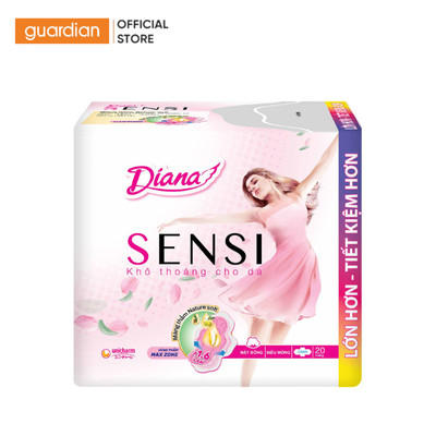 Băng Vệ Sinh Sensi Siêu Mỏng Cánh Diana 20 Miếng 23cm