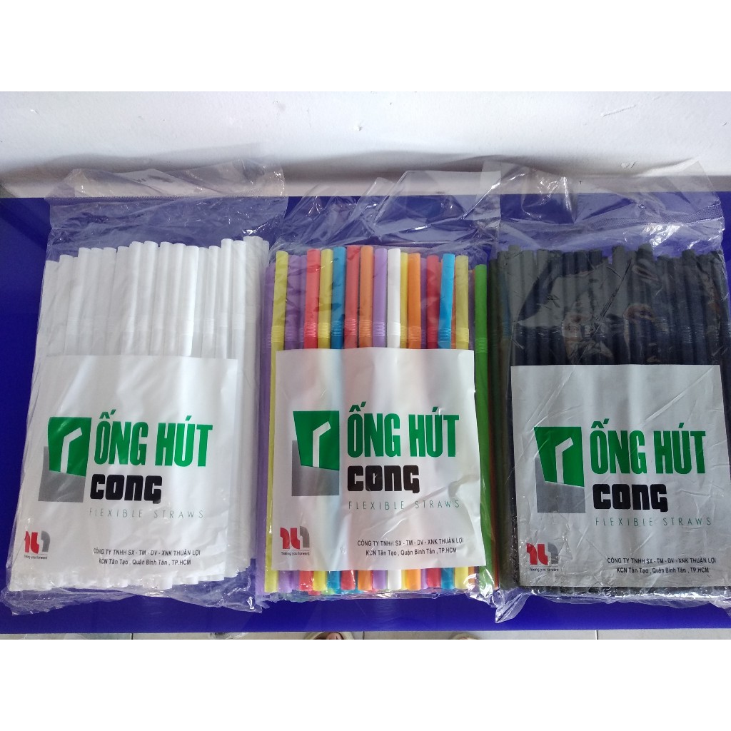 COMBO 5 GÓI ỐNG HÚT CONG PHI 8 ( UỐNG SINH TỐ )