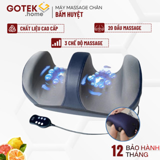Máy Massage Chân Bấm Huyệt 3D Cao Cấp, Tự Động Xoa Bóp 3 Chế Độ, Kèm Chườm Nóng Giảm Đau Mỏi