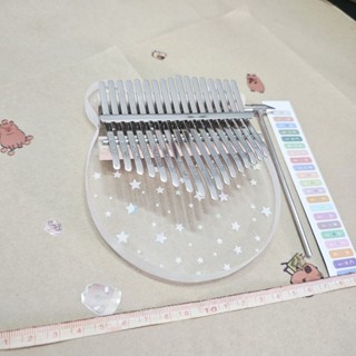  Đàn kalimba MITH.MUSICAL 17 phím trong suốt hình gấu đàn piano sử dụng ngón tay - TẶNG KÈM SÁCH full box 