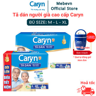 Tã dán người già Caryn của Nhật cao cấp, bỉm người già túi lớn siêu tiết kiệm, thấm hút siêu tốt.