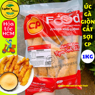  ỨC GÀ CẮT SỢI TẨM BỘT CHIÊN GIÒN CP 1kg  Hỏa tốc HCM  Gà rán CP ức gà finger cắt nhỏ ăn vặt gymmer healthy An Phát Phát 