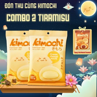  Combo 2 Gói Bánh Mochi Vị Kem Phô Mai  Kimochi Cream Cheese  120g - Tặng 2 Gói Bánh Tiramisu 