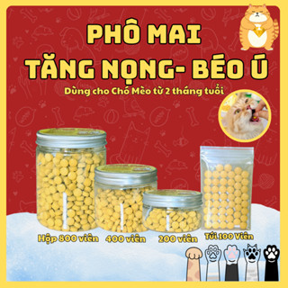  Phô mai tăng nọng mặt béo ú cho chó và mèo Cheese Ball - Bổ sung chất tăng đề kháng chắc khỏe xương và mượt lông 