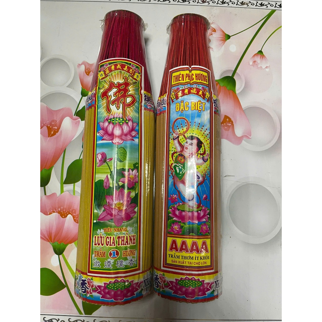 Nhang Thường Không Mùi 4 tất 38 cm - Nhang Sạch Ít Khói