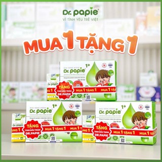  GẠC RƠ LƯỠI DR PAPIE HỘP 30 MIẾNG CHO BÉ SƠ SINH   0+   VÀ TRÊN 1 TUỔI   1+  