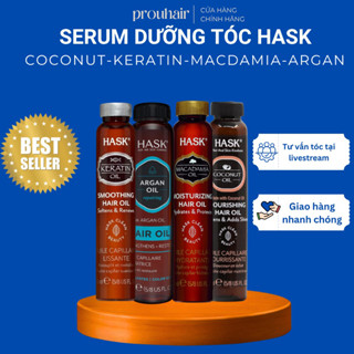   PROUHAIR  DẦU DƯỠNG Tóc Hask Hair Oil 18ml – Bóng Mượt Hạn Chẻ Ngọn – Phù Hợp Tóc Khô Xơ 