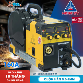  Máy hàn MIG mini không khí Hồng Ký HKMIG200S 120A-200A hàn 3 chức năng hàn que không khí và có khí có mồi hồ quang 