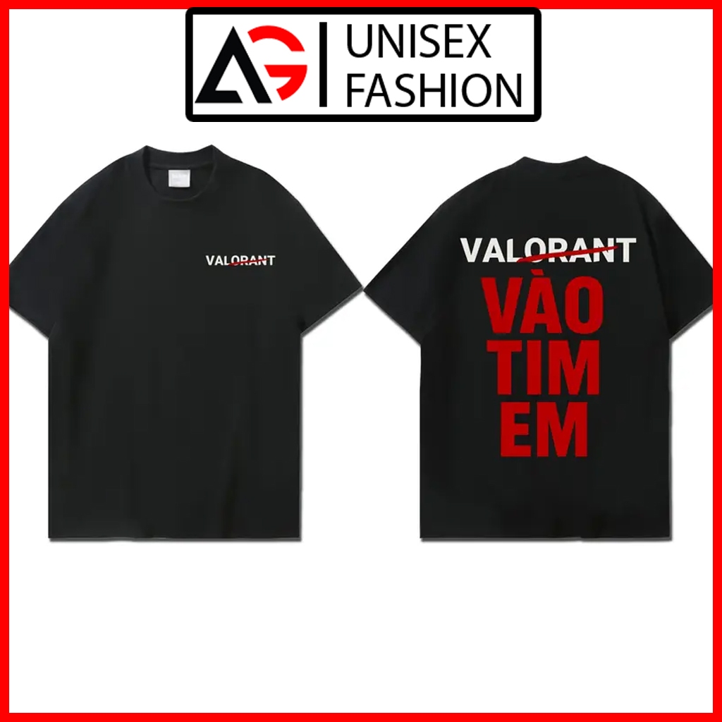Áo thun unisex nam nữ Valorant  Va Vào Tim Em - Ronaldo Bồ Đào Nha