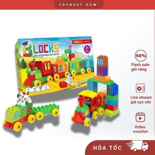 Đồ Chơi Duka: Đồ Chơi Ghép Hình - Đoàn Tàu Chữ Số DK81021
