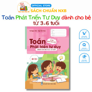  Sách -  Tự Tin Bước Vào Lớp 1  - Toán Phát Triển Tư Duy - Dành cho bé từ 3-6 tuổi 