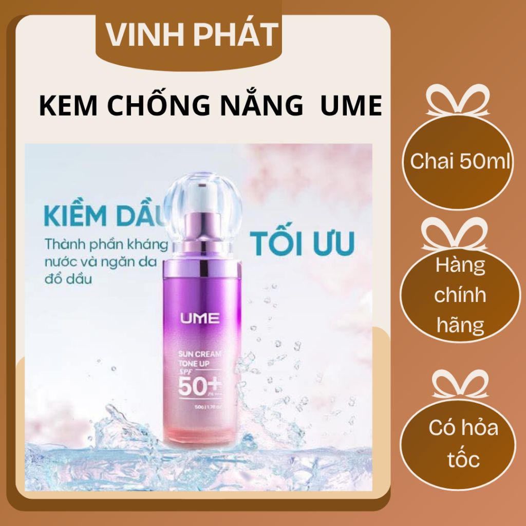 Kem Chống Nắng Nâng Tông UME Ngọc Trinh, Kem Chống nắng cho mặt SPF 50+