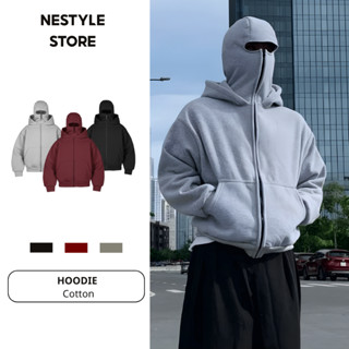  Áo khoác nỉ chống nắng cho nam nữ kiểu Balaclava chất liệu nỉ bông nón rộng rãi đa dạng màu sắc - NESTYLE STORE 