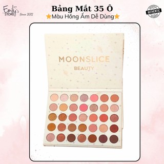  Bảng Mắt 35 Ô Moonslice Beauty – Tone Hồng Ấm Dễ Dùng Lì & Nhũ Mịn 