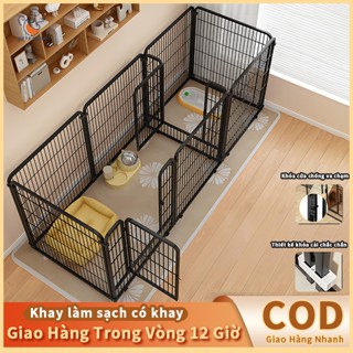  Chuồng Chó Hàng Rào Quây Cho Chó Bộ 7 9 tấm Hàng Rào Chó Siêu Bền Lồng Chó Lớn Lồng Mèo 