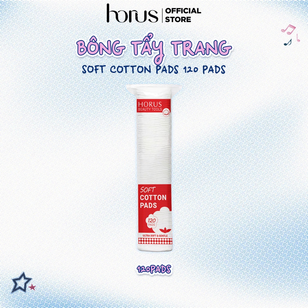 Horus Bông tẩy trang Soft Cotton Pads 120 pads