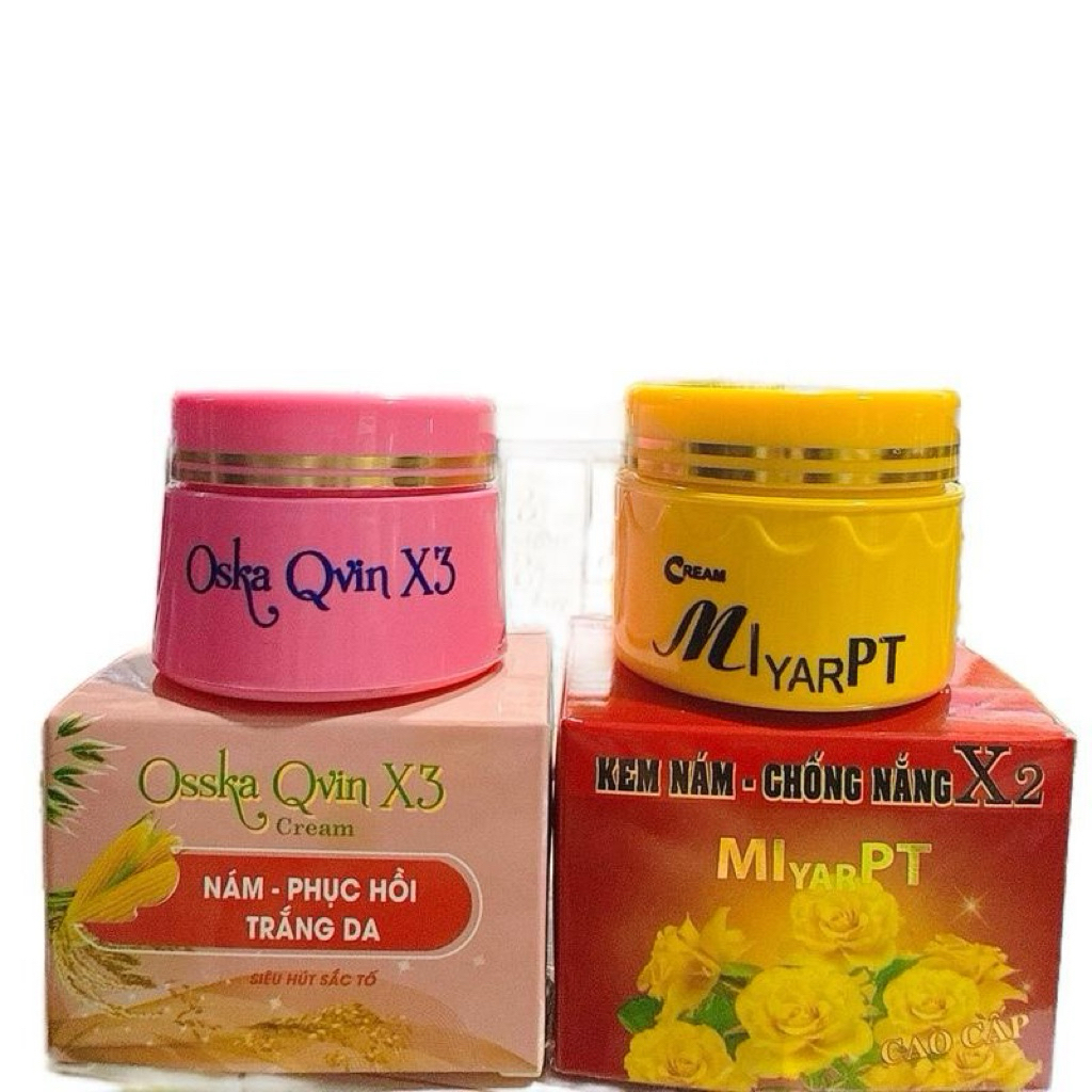 Kem chống nắng X3 và kem nám X2