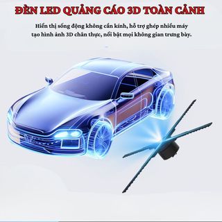  Quạt Đèn LED 3D Quạt Ba Chiều Hologram Đa Năng,Đèn Led 3D 2 Cánh Trình Chiếu Hình Ảnh Video 3 Chiều 