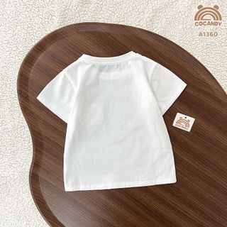 [COCANDY] -Áo cộc cotton trơn basic cho bé mã A1360
