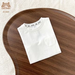 [COCANDY] -Áo cộc cotton trơn basic cho bé mã A1360