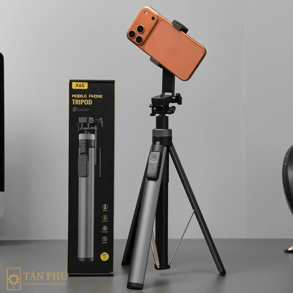 Chân đế kiêm gậy selfie X65 – Mobile Phone Tripod