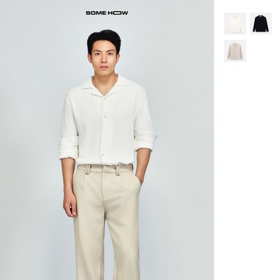  Áo Sơ Mi Relaxed Cuban Tay Dài Wedding, Chất Vải Cotton Dệt Blend Thoải Mái, SM0194, SOME HOW STORE