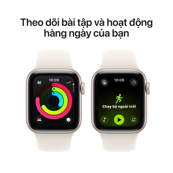 Apple Watch SE 3 2025 GPS 40mm Viền Nhôm Dây Cao Su S/M | BigBuy360 - bigbuy360.vn