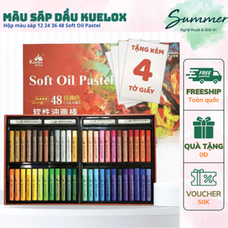  Màu Sáp Dầu Kuelox Soft Oil Pastel 12 24 36 48 Màu Classic Morandi Macaron Mềm Mịn Bám Tốt – Họa cụ Summer 
