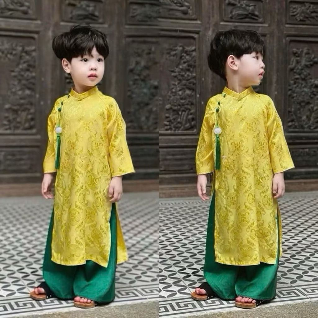 áo dài thọ dơi bé trai , bé gái áo + quần