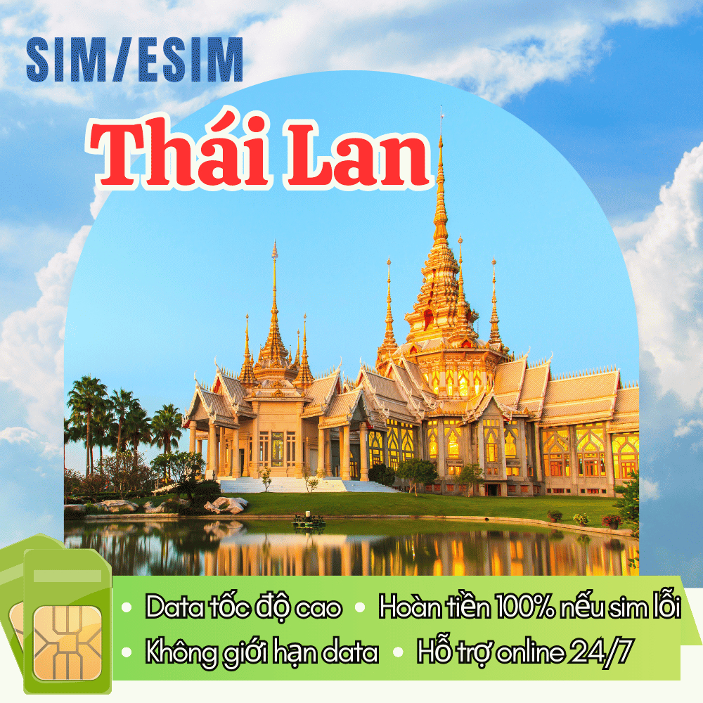 Sim Du Lịch Thái Lan Từ 15 - 30 Ngày Data 4G/5G Tốc Độ Cao Xài Thả Không Giới Hạn - Sử Dụng Trên Toà