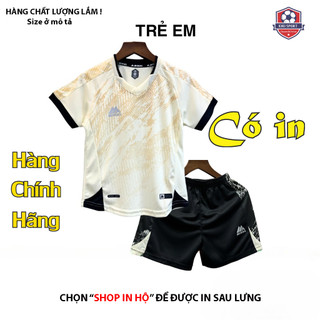   Đồ trẻ em hãng Mikal cao cấp - Kiki Sport  Mikal K1 màu kem Quần áo bóng đá trẻ em Chất dệt kim Siêu đáng yêu 