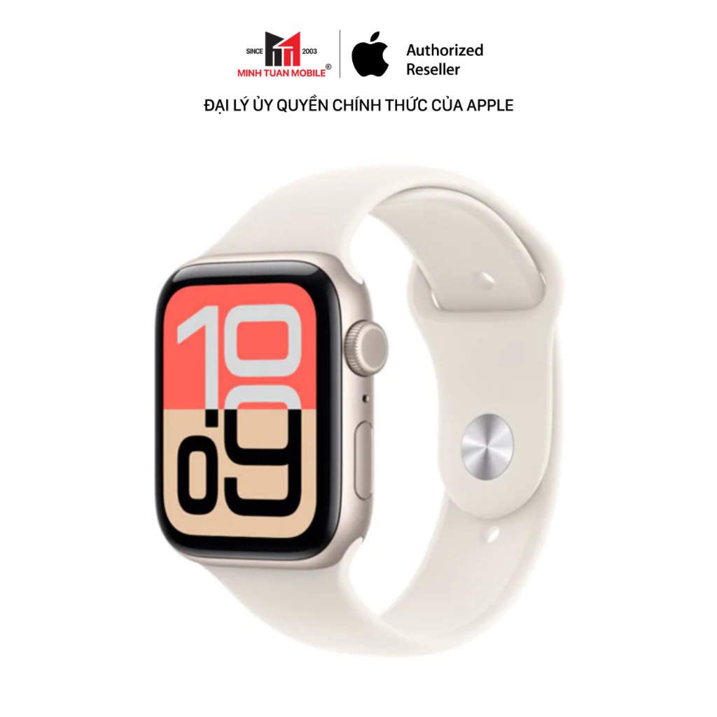 Apple Watch SE 3 2025 GPS 40mm Viền Nhôm Dây Cao Su S/M | BigBuy360 - bigbuy360.vn