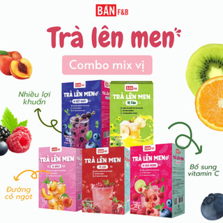  Trà Lên Men Hoa Quả Lên Men Tự Nhiên Detox Thanh Lọc Giàu Lợi Khuẩn Đẹp Dáng Da Bản F&B 1 gói 