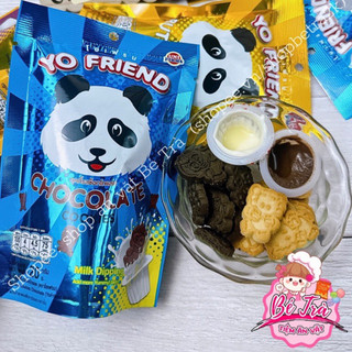 Bánh Gấu Thái Socola chấm kem sữa