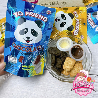 Bánh Gấu Thái Socola chấm kem sữa