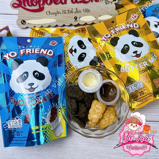 Bánh Gấu Thái Socola chấm kem sữa