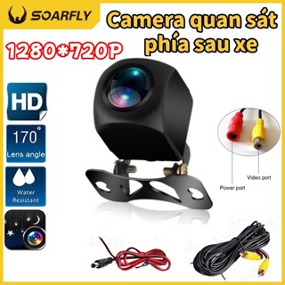  SOARFLY AHD 1280 * 720P Camera Ô Tô 170 Ống Kính Mắt Cá HD Starlight Tầm Nhìn Ban Đêm Camera Quan Sát Phía Sau Ô Tô Cho 