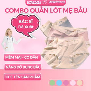  Combo 5 quần lót bầu thun tăm lạnh kháng khuẩn Lysava quần chip bầu cạp chéo co dãn tốt Bigsize QL6 