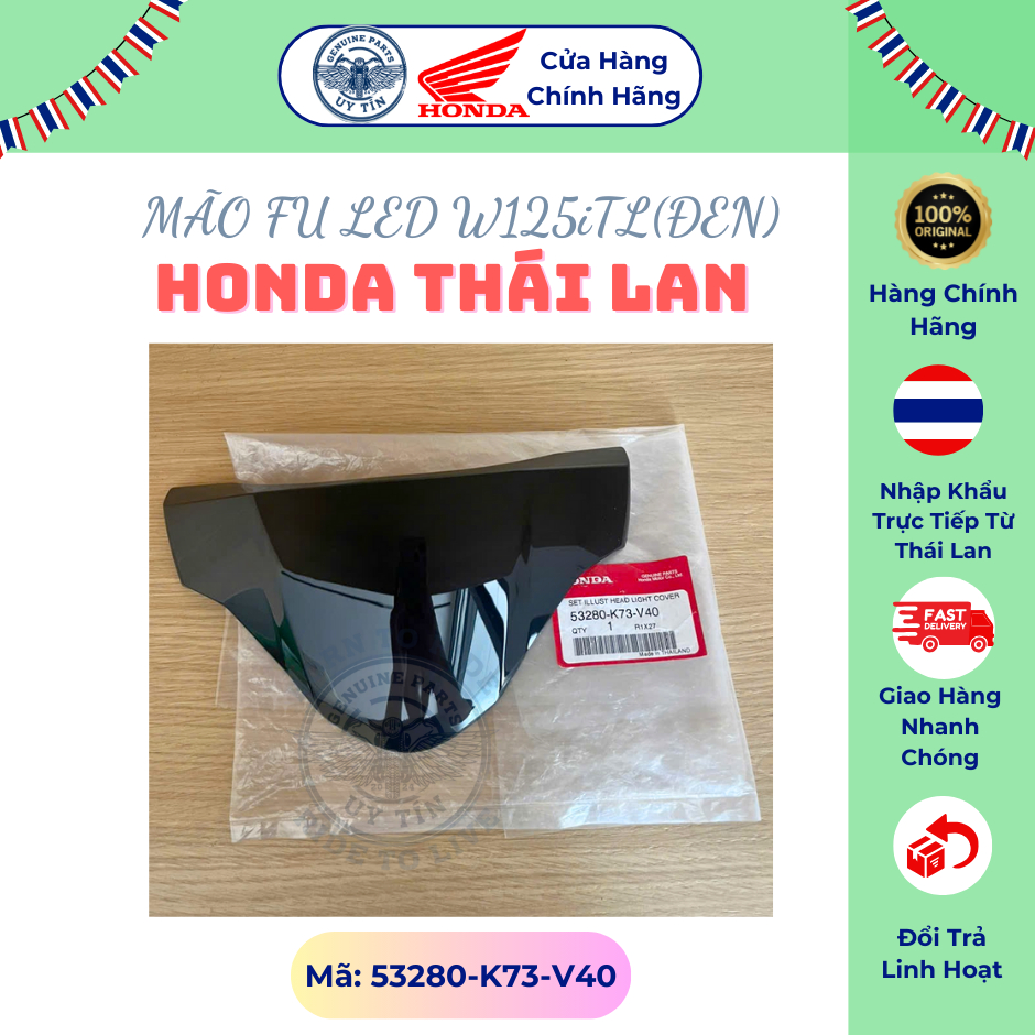 Mão Đầu, Chắn Gió Future 125 Fi Led 2018 - 2024+, Wave 125i Thái 2018 - 2022 53280-K73-V40 Chính Hãn