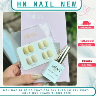  Set sơn gel tông trắng MiLan 4 màu  tặng kèm bảng màu  sơn gel trắng sữa chua HN NAIL NEW 